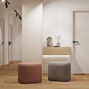 modern pouf by design