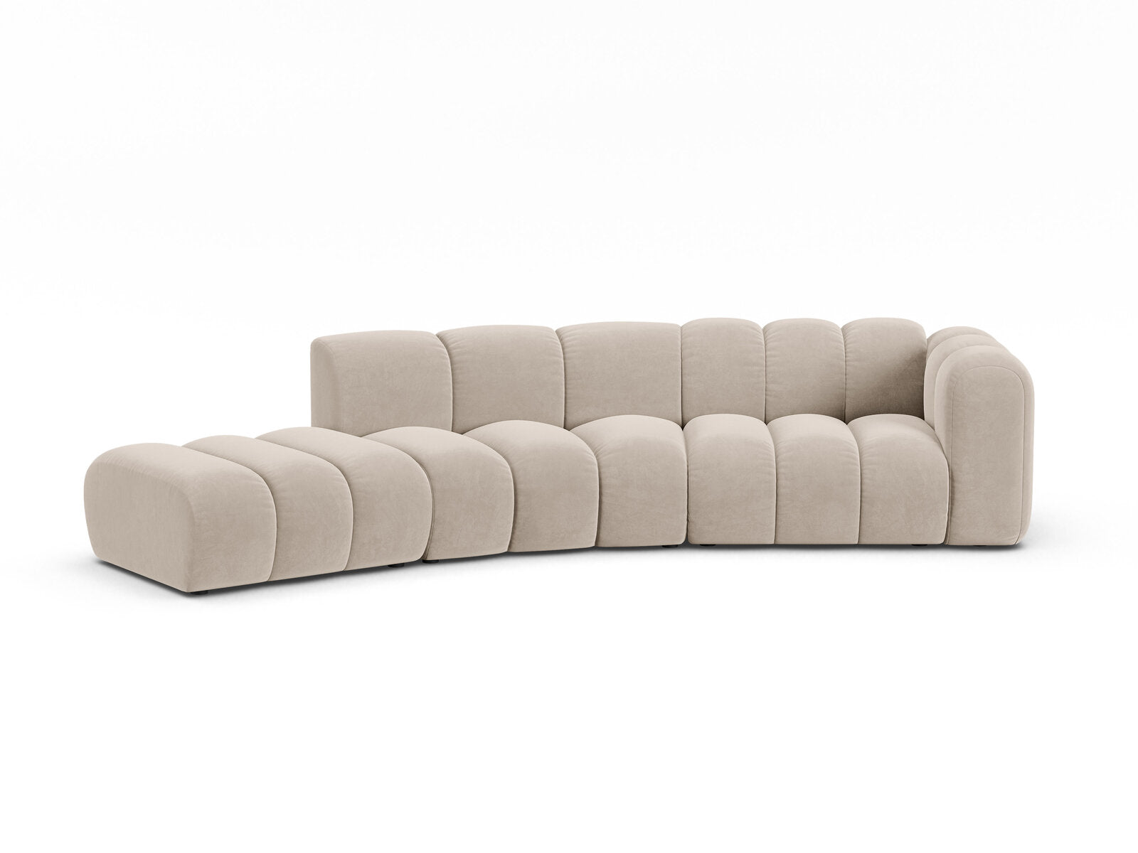 Lupine open curved corner sofa for 5