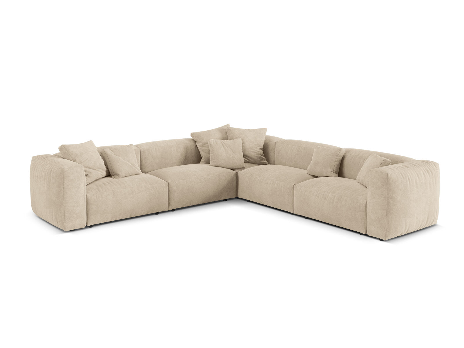 Martina symmetric modular XL corner sofa for 5