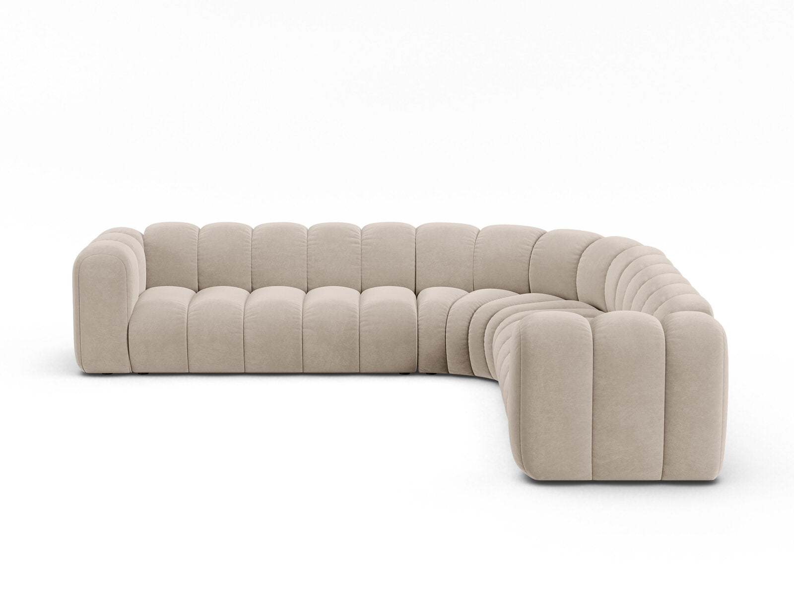 Lupine symmetric modular corner sofa for 5