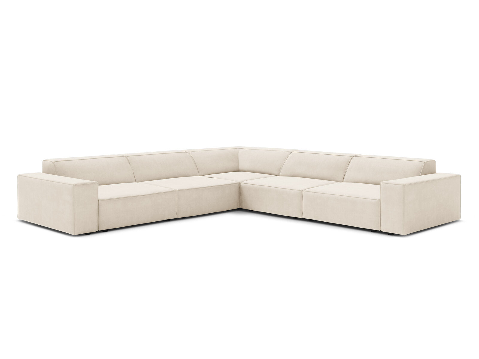 Jodie symmetric modular corner sofa for 6