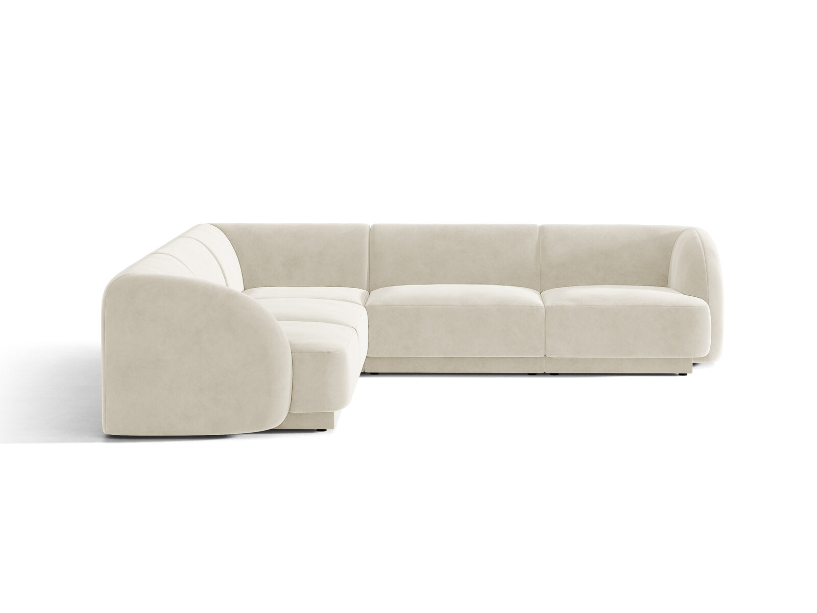 Miley symmetric corner sofa for 5