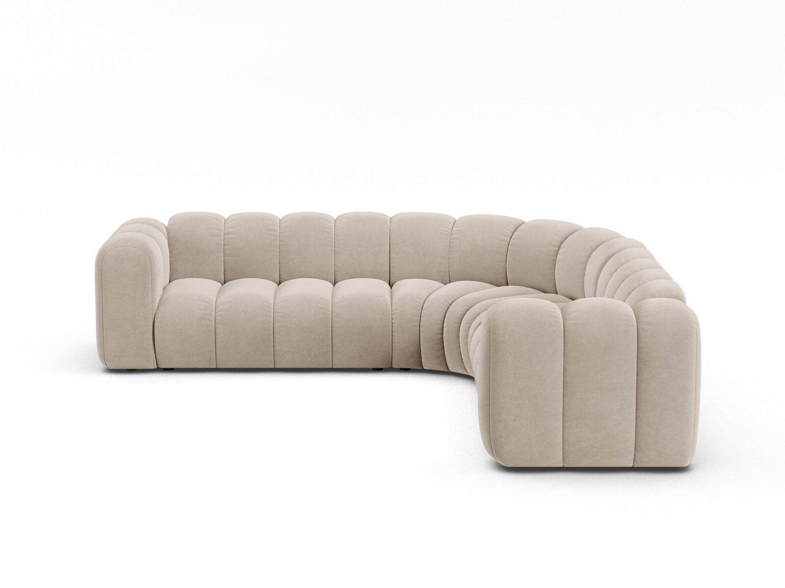 Lupine Medium symmetric modular corner sofa for 6